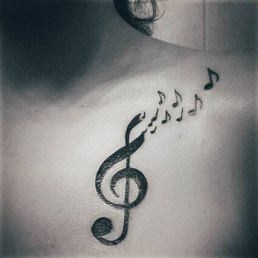 Music Womens Tattoo Ideas