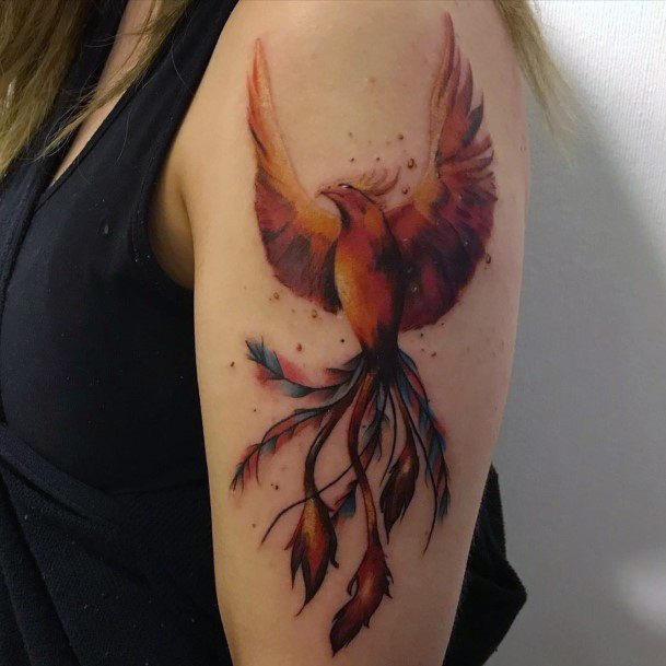 Top 100 Best Phoenix Tattoo Ideas For Women - Mesmerizing Mystical Designs