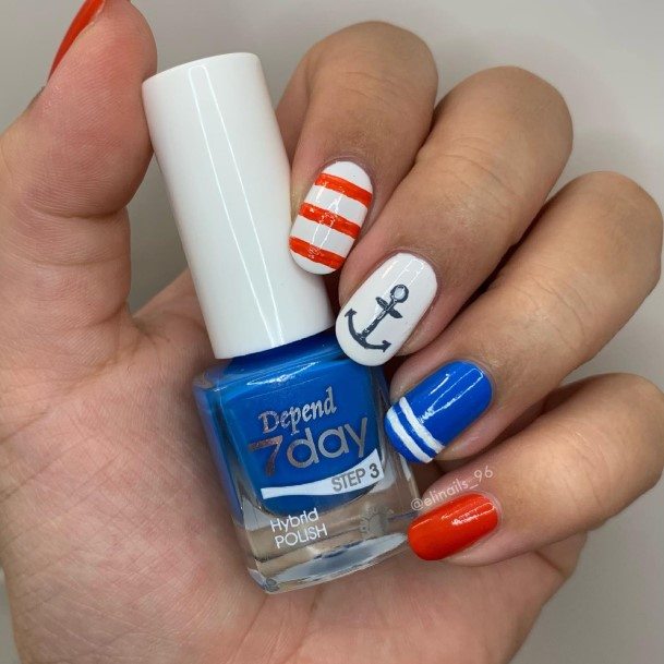 Nail Ideas Anchor Design For Girls