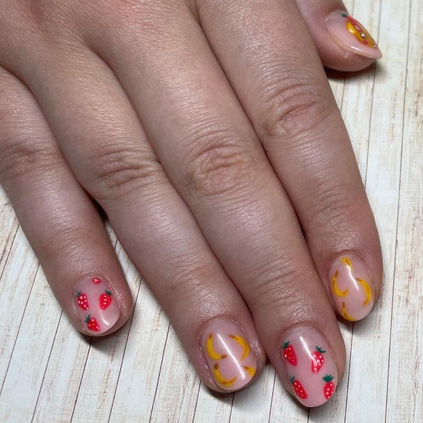 Nail Ideas Banana Design For Girls