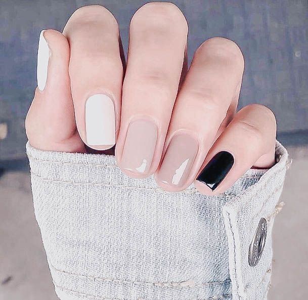 Nail Ideas Beige Design For Girls