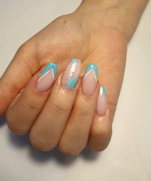 Nail Ideas Blue Summer Design For Girls