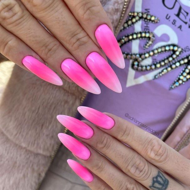 Nail Ideas Bright Ombre Design For Girls
