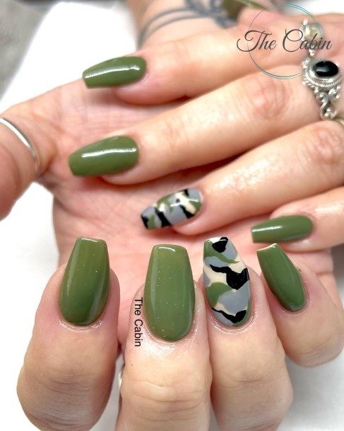 Nail Ideas Camo Design For Girls