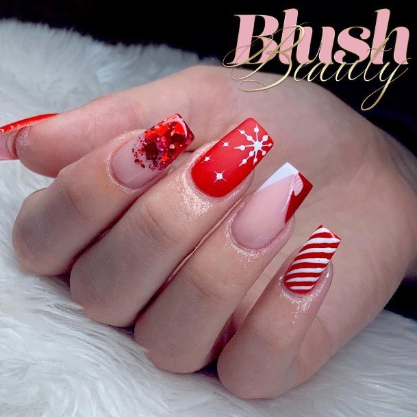 Nail Ideas Christmas Gel Design For Girls