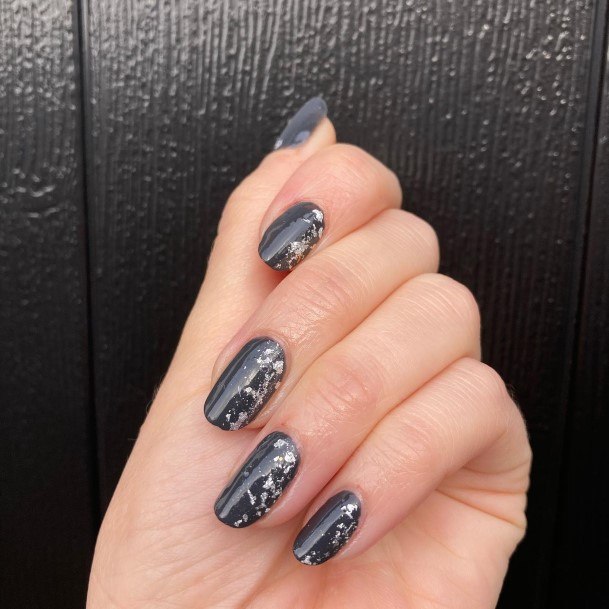 Nail Ideas Dark Grey Design For Girls