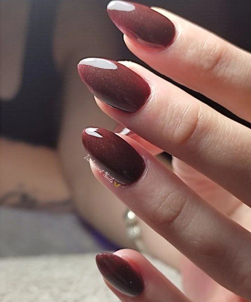 Nail Ideas Dark Maroon Design For Girls