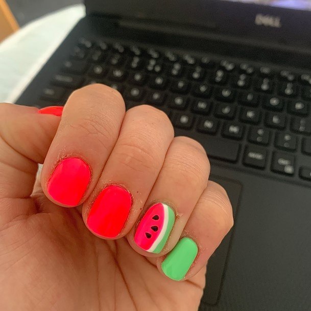 Nail Ideas Fruit Design For Girls