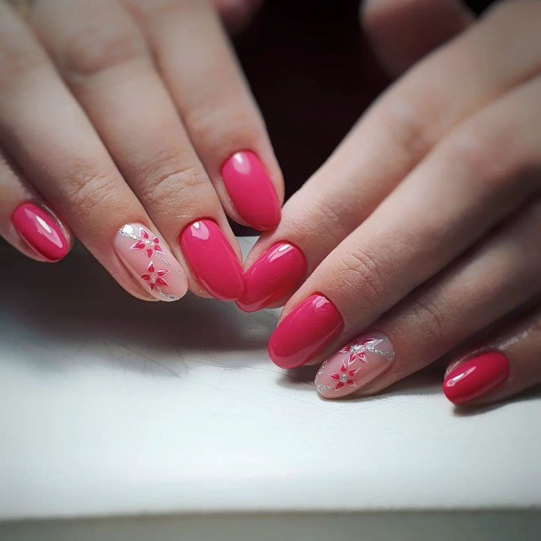 Nail Ideas Fuchsia Design For Girls