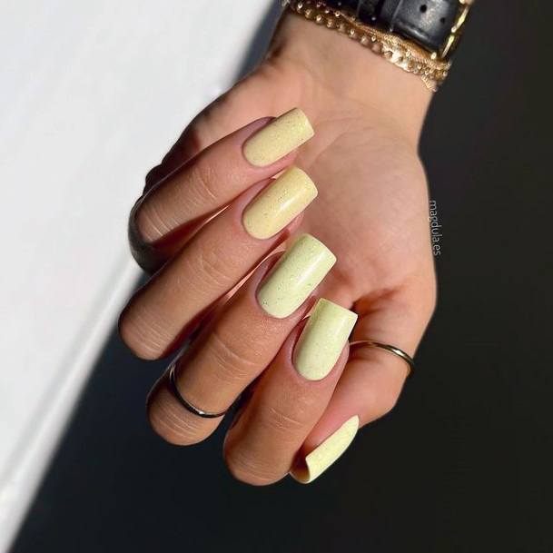 Nail Ideas Light Yellow Design For Girls