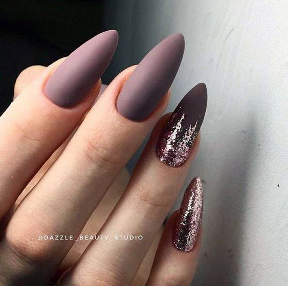 Nail Ideas Matte Maroon Design For Girls