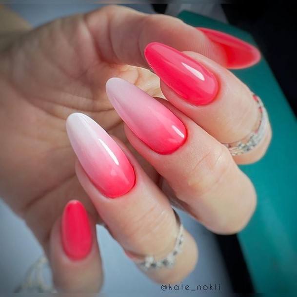 Nail Ideas Pink Ombre Design For Girls