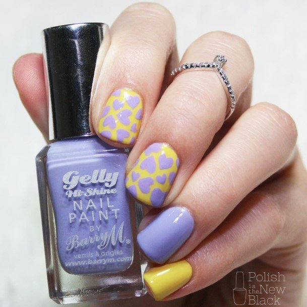 Nail Ideas Purple And Yellow Design For Girls