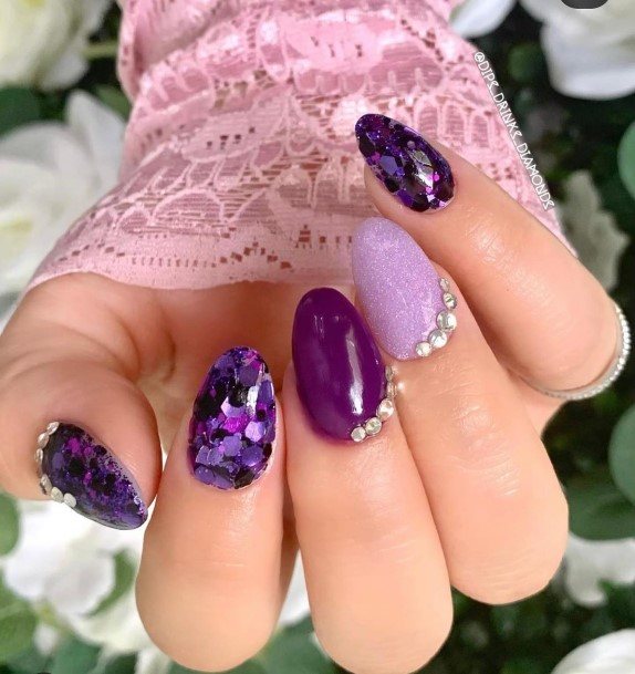 Nail Ideas Purple Summer Design For Girls