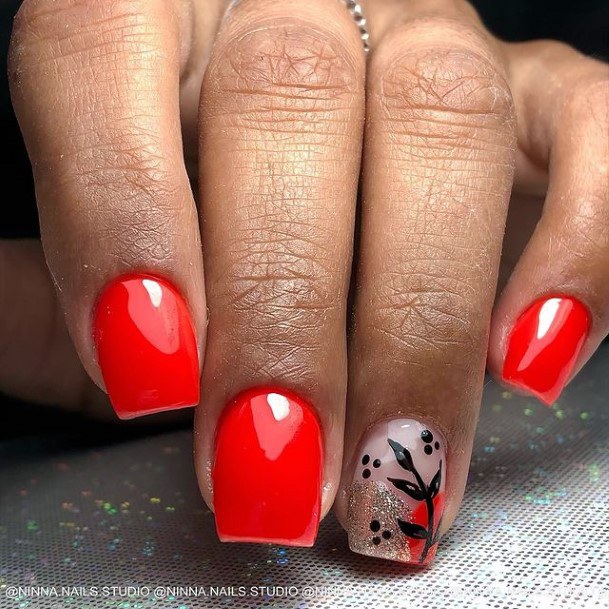 Nail Ideas Red Dress Design For Girls