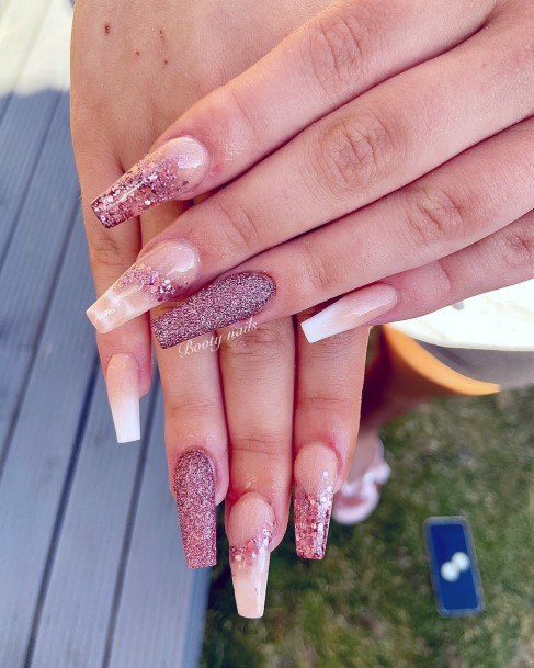 Nail Ideas Rose Gold Design For Girls