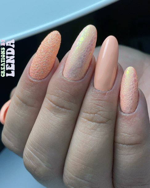 Nail Ideas Salmon Design For Girls