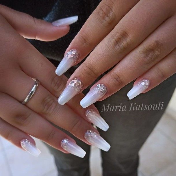 Nail Ideas Silver Ombre Design For Girls