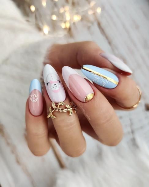 Nail Ideas Snowman Design For Girls