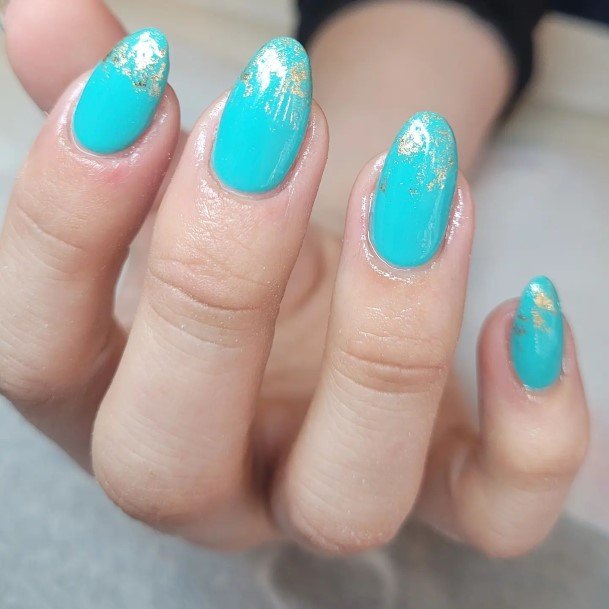 Nail Ideas Turquoise Ombre Design For Girls