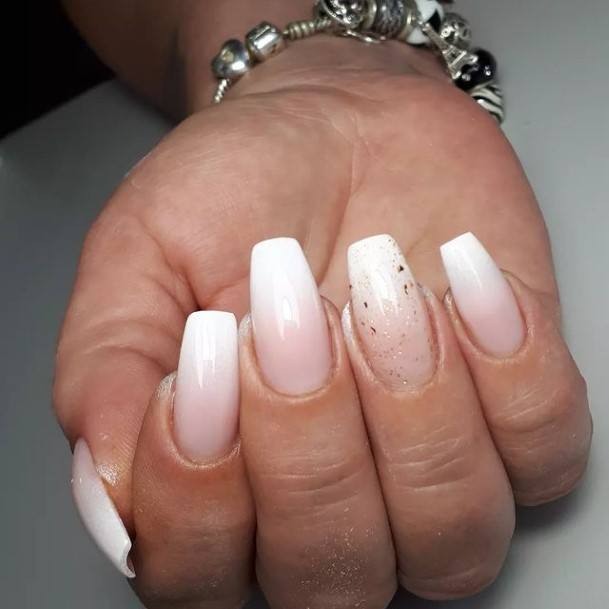 Nail Ideas White Ombre Design For Girls