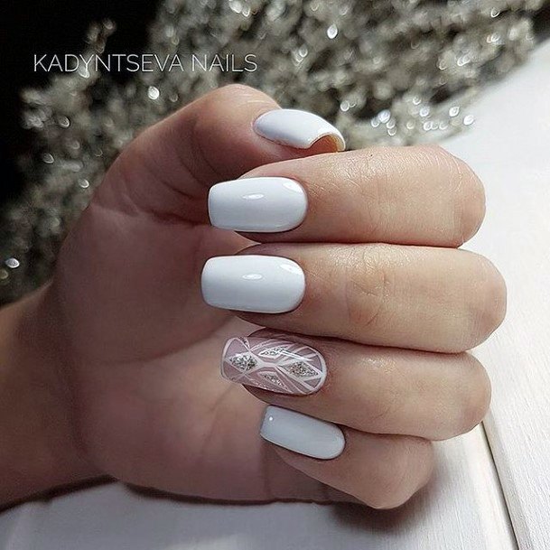 Nail Ideas White Prom Design For Girls