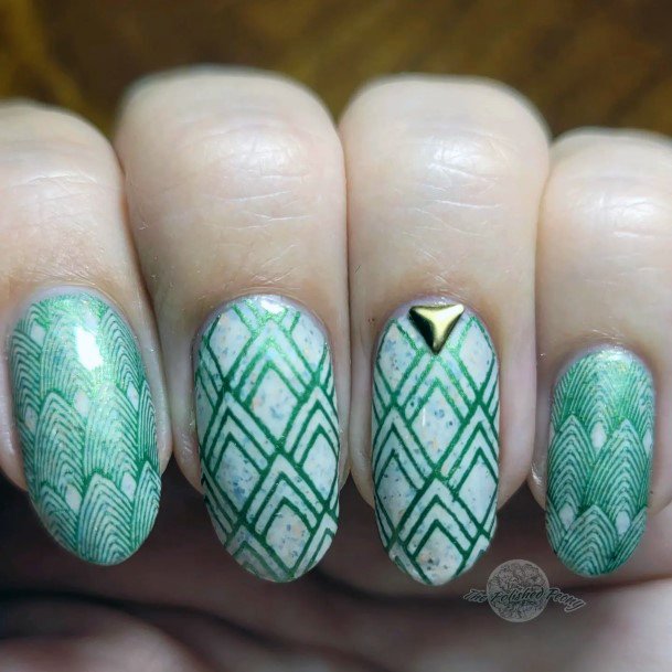 Nail Ideas Womens Art Deco Design