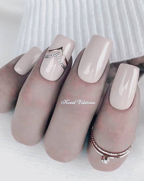 Nail Ideas Womens Beige Design