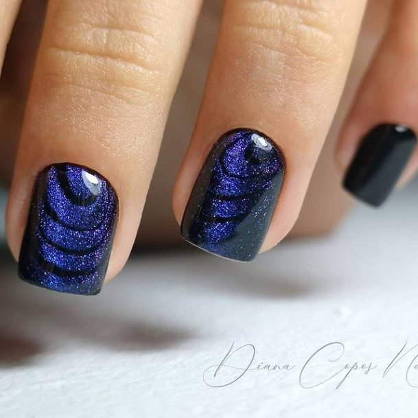 Nail Ideas Womens Black Ombre Design