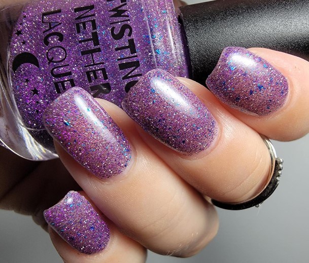 Nail Ideas Womens Bright Purple Design