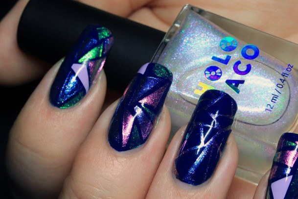 Nail Ideas Womens Broken Shattered Glass Design