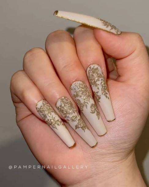 Nail Ideas Womens Cream Design