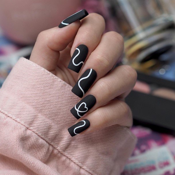 Nail Ideas Womens Dark Design