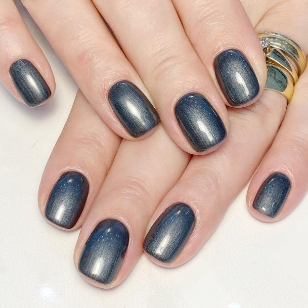 Nail Ideas Womens Dark Grey Design