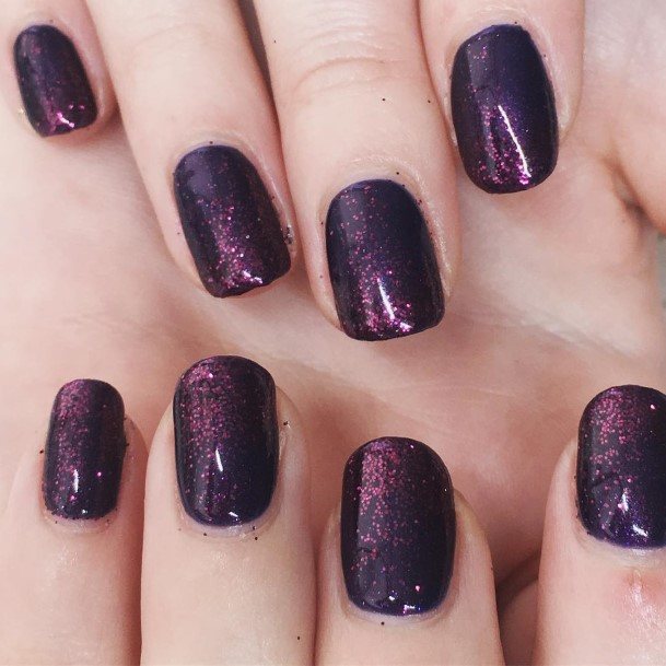 Nail Ideas Womens Deep Purple Design