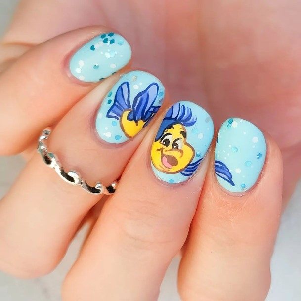 Nail Ideas Womens Fish Design