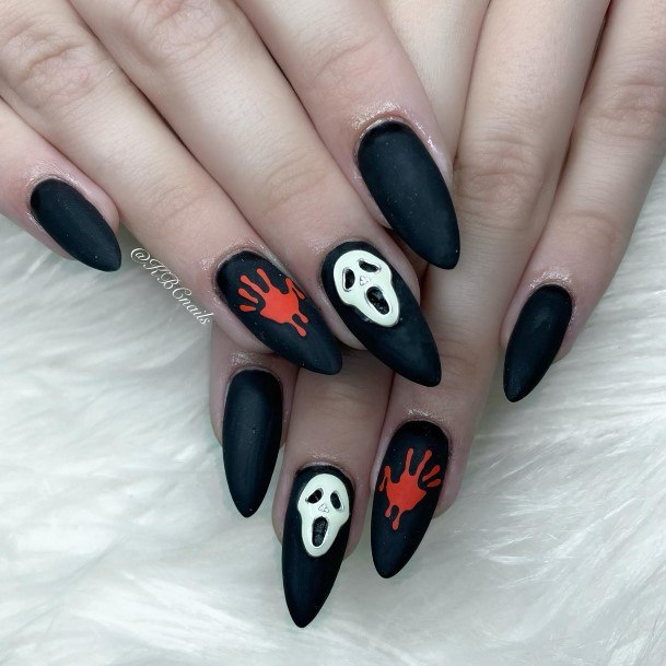 Nail Ideas Womens Ghost Design