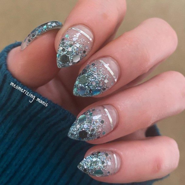 Nail Ideas Womens Glitter Design