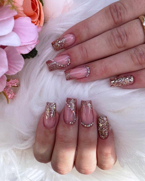 Nail Ideas Womens Gold Design