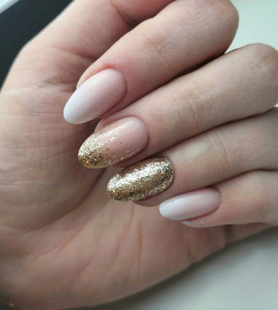 Nail Ideas Womens Gold Ombre Design