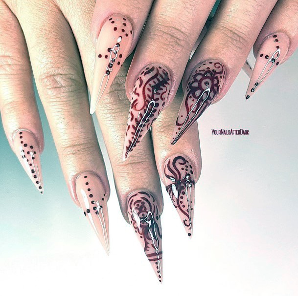 Nail Ideas Womens Henna Design
