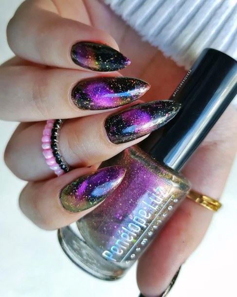 Nail Ideas Womens Holographic Design