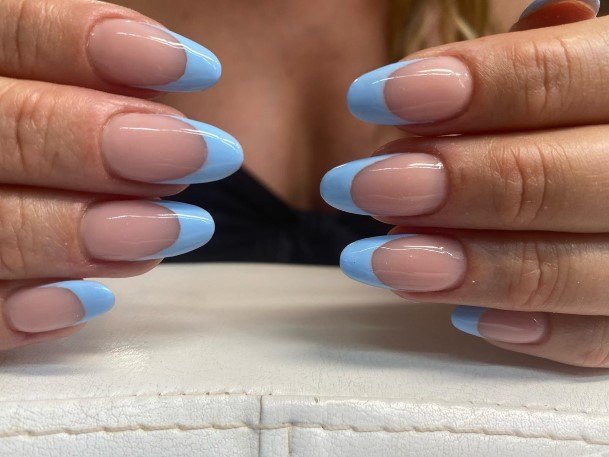 Nail Ideas Womens Light Blue Design