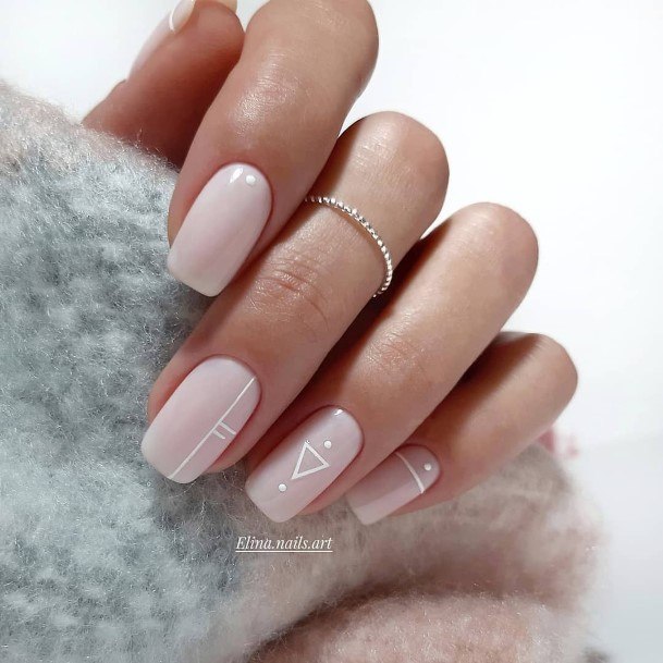 Nail Ideas Womens Light Nude Design