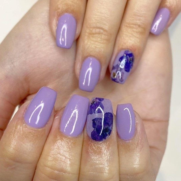 Nail Ideas Womens Lilac Design