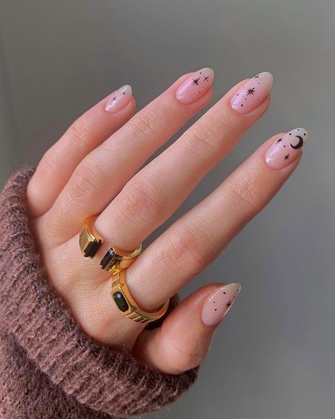 Nail Ideas Womens New Moon Design