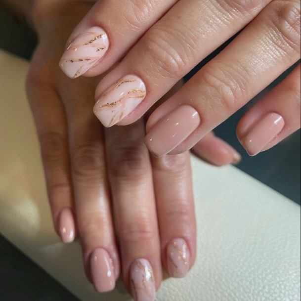 Nail Ideas Womens Nude Marble Design
