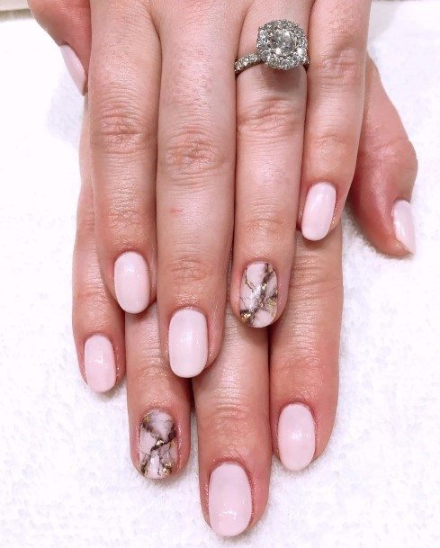 Nail Ideas Womens Pale Pink Design