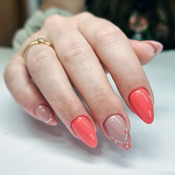 Nail Ideas Womens Salmon Design