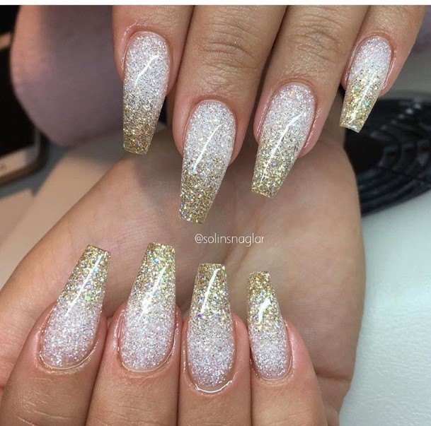 Nail Ideas Womens Silver Ombre Design